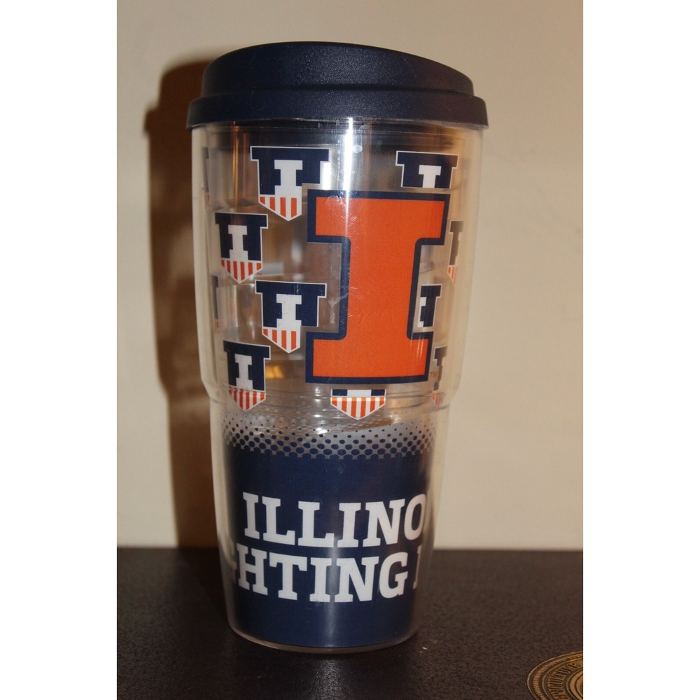 Illinois Fighting Illini  Insulated Tumbler Travel Cup w/ lid